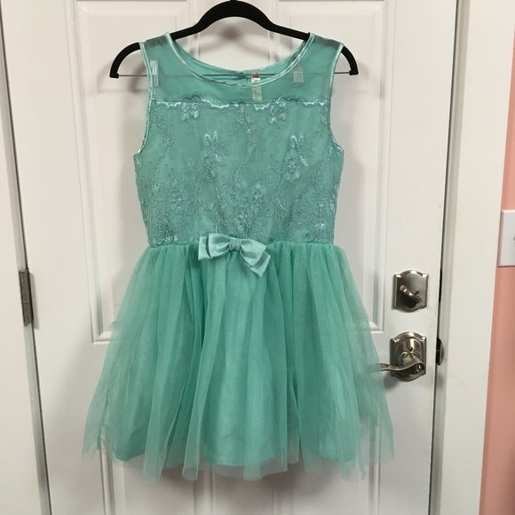 Cherokee Sleeveless Mint Green Dress - Size 14/16 - Picture 1 of 7